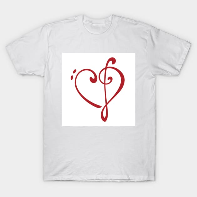 Music heart T-Shirt by AndiPie6